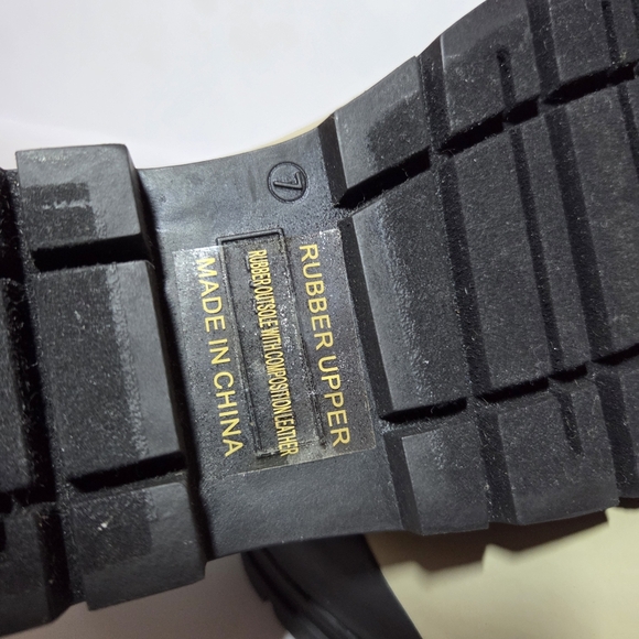 Everlane The Rain Boot Chelsea Chunky Rubber Ankle Rain Boots Sustainable Size 7 - Picture 16 of 16